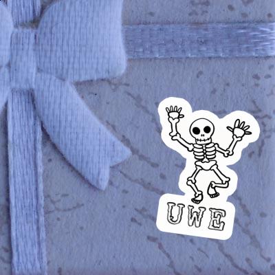 Squelette Autocollant Uwe Gift package Image