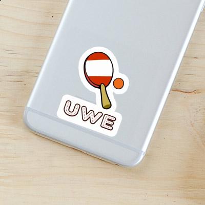 Sticker Uwe Table Tennis Racket Notebook Sticker Uwe Table Tennis Racket Gift package Image