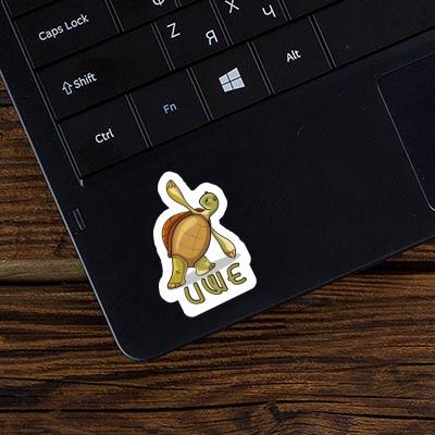 Sticker Yoga-Schildkröte Uwe Laptop Sticker Yoga-Schildkröte Uwe Laptop Image