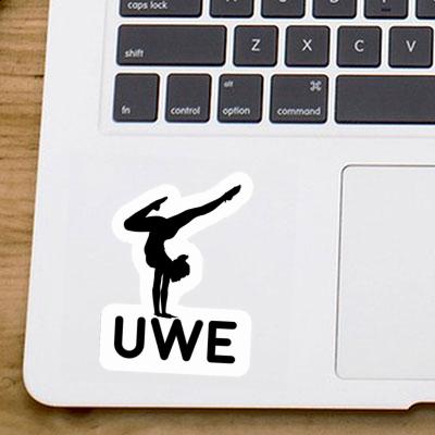 Sticker Yoga Woman Uwe Notebook Sticker Yoga Woman Uwe Gift package Image