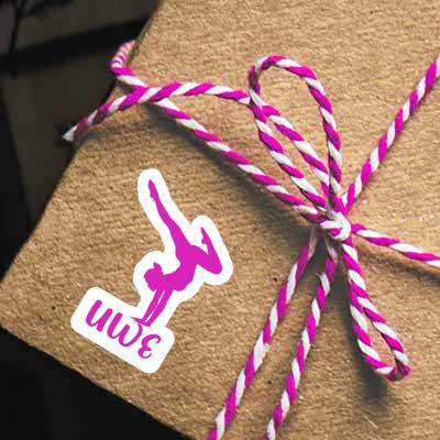 Yoga-Frau Sticker Uwe Notebook Yoga-Frau Sticker Uwe Gift package Image