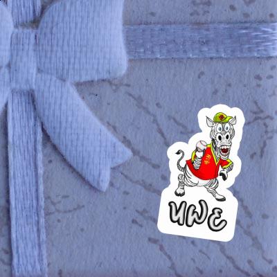 Baseball Player Sticker Uwe Laptop Image