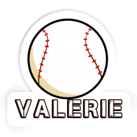 Aufkleber Valerie Baseball Ball Image