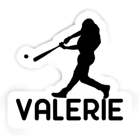 Baseballspieler Aufkleber Valerie Image