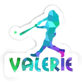 Sticker Baseballspieler Valerie Image