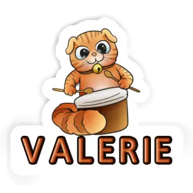 Chat-tambour Autocollant Valerie Image