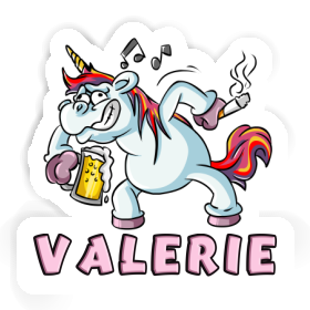 Autocollant Valerie Licorne en fête Image