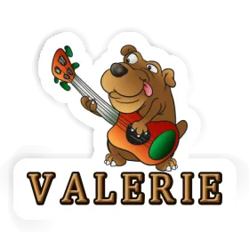 Autocollant Valerie Guitariste Image