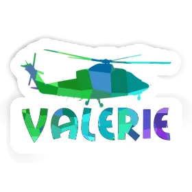 Hélicoptère Autocollant Valerie Image