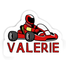 Kartfahrer Aufkleber Valerie Image