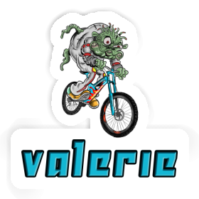 Valerie Aufkleber Downhill-Biker Image