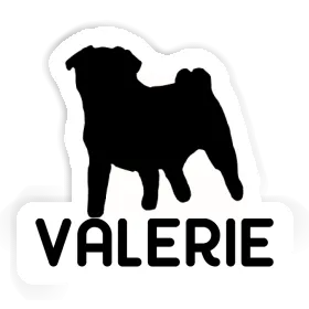 Sticker Valerie Pug Image