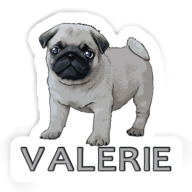 Aufkleber Mops Valerie Image