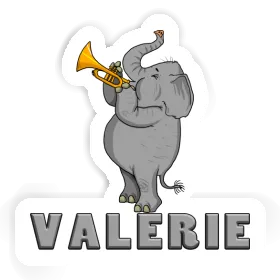 Autocollant Valerie Eléphant trompette Image