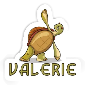 Tortue yoga Autocollant Valerie Image