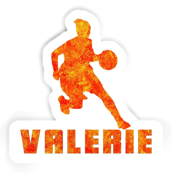 Autocollant Valerie Joueuse de basket-ball Notebook Image