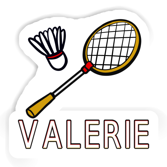 Valerie Sticker Badminton Racket Notebook Image