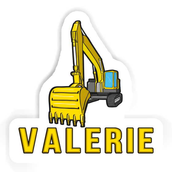 Valerie Sticker Excavator Notebook Image