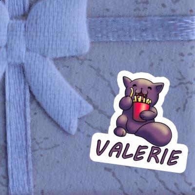 Valerie Autocollant Chat-frites Laptop Image