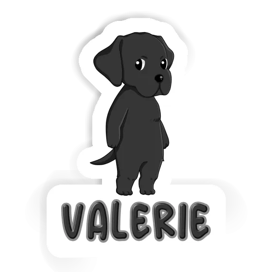 Sticker Valerie Labrador Laptop Image
