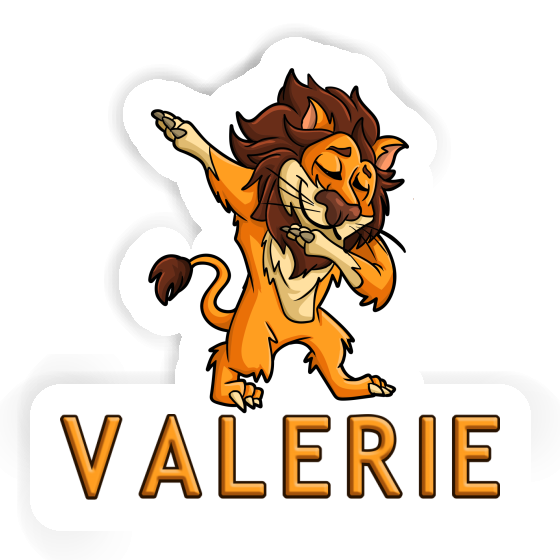 Dabbing Lion Sticker Valerie Notebook Image