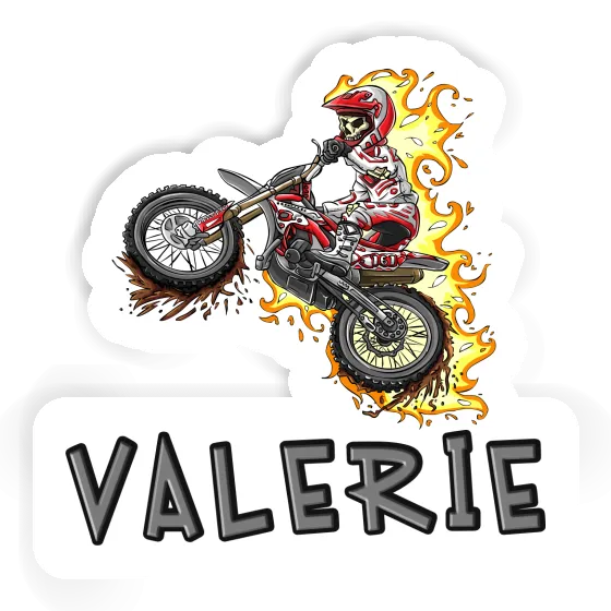 Motocrossiste Autocollant Valerie Image