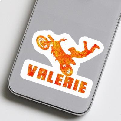 Motocross-Fahrer Aufkleber Valerie Laptop Image
