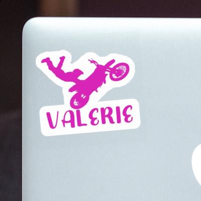 Valerie Sticker Motocross-Fahrer Notebook Image