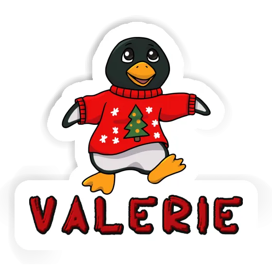 Sticker Valerie Christmas Penguin Notebook Sticker Valerie Christmas Penguin Gift package Image