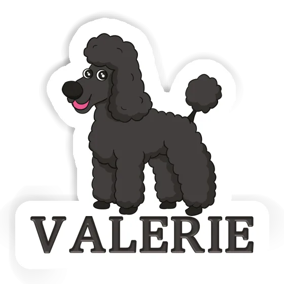 Poodle Sticker Valerie Laptop Image
