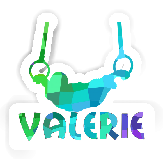 Gymnaste aux anneaux Autocollant Valerie Laptop Image