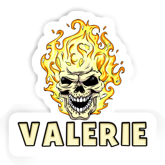 Aufkleber Totenkopf Valerie Laptop Image