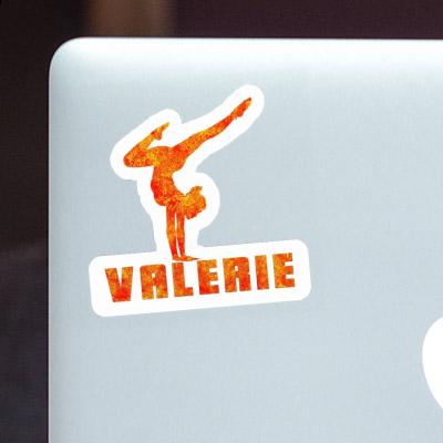 Sticker Valerie Yoga-Frau Laptop Image
