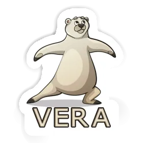 Sticker Yoga Bear Vera Image