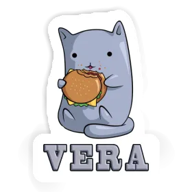 Sticker Vera Hamburger Cat Image