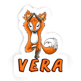 Sticker Vera Yoga Fox Image