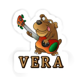 Sticker Vera Guitar Dog Image