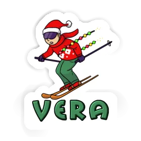 Sticker Christmas Skier Vera Image