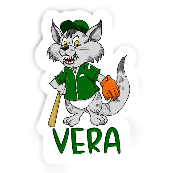 Sticker Vera Baseball-Katze Image