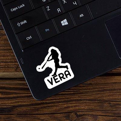 Sticker Vera Baseball Player Laptop Image