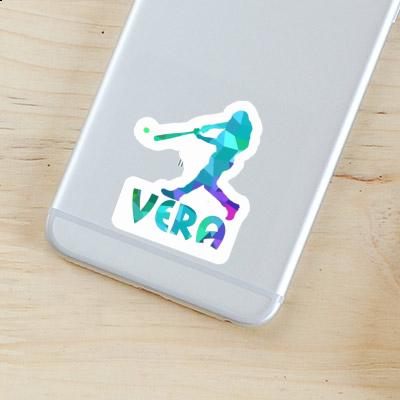 Baseball Player Sticker Vera Notebook Image