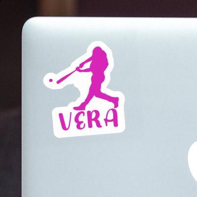 Sticker Baseballspieler Vera Laptop Image