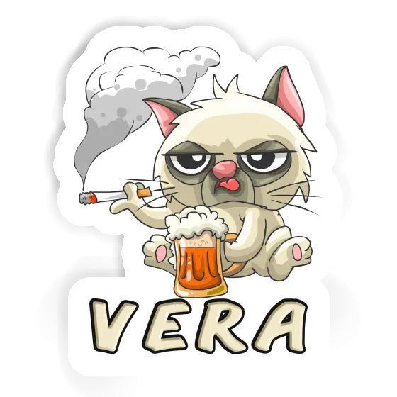 Sticker Vera Bad Cat Laptop Image