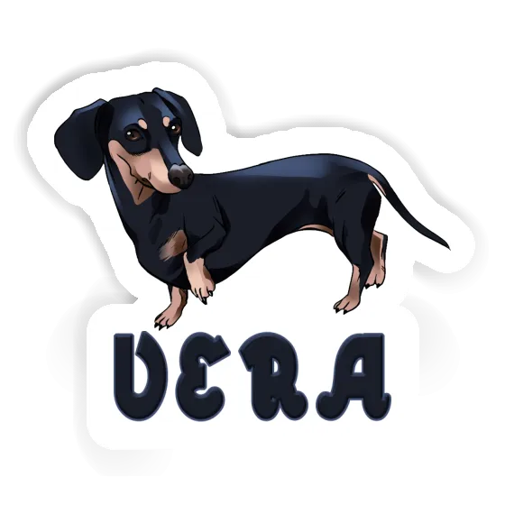 Sticker Vera Dachshund Notebook Image