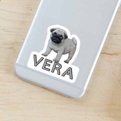 Vera Sticker Pug Laptop Image