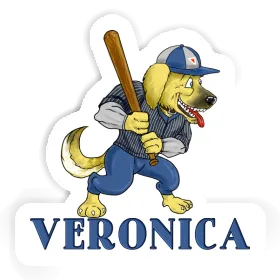Sticker Veronica Baseball-Hund Image