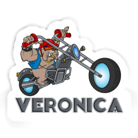 Motorradfahrer Aufkleber Veronica Image
