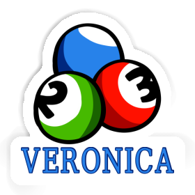 Veronica Aufkleber Billardkugel Image