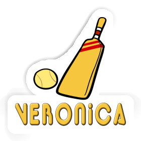 Veronica Sticker Cricket Bat Image