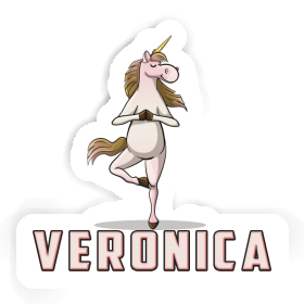 Sticker Yoga-Einhorn Veronica Image